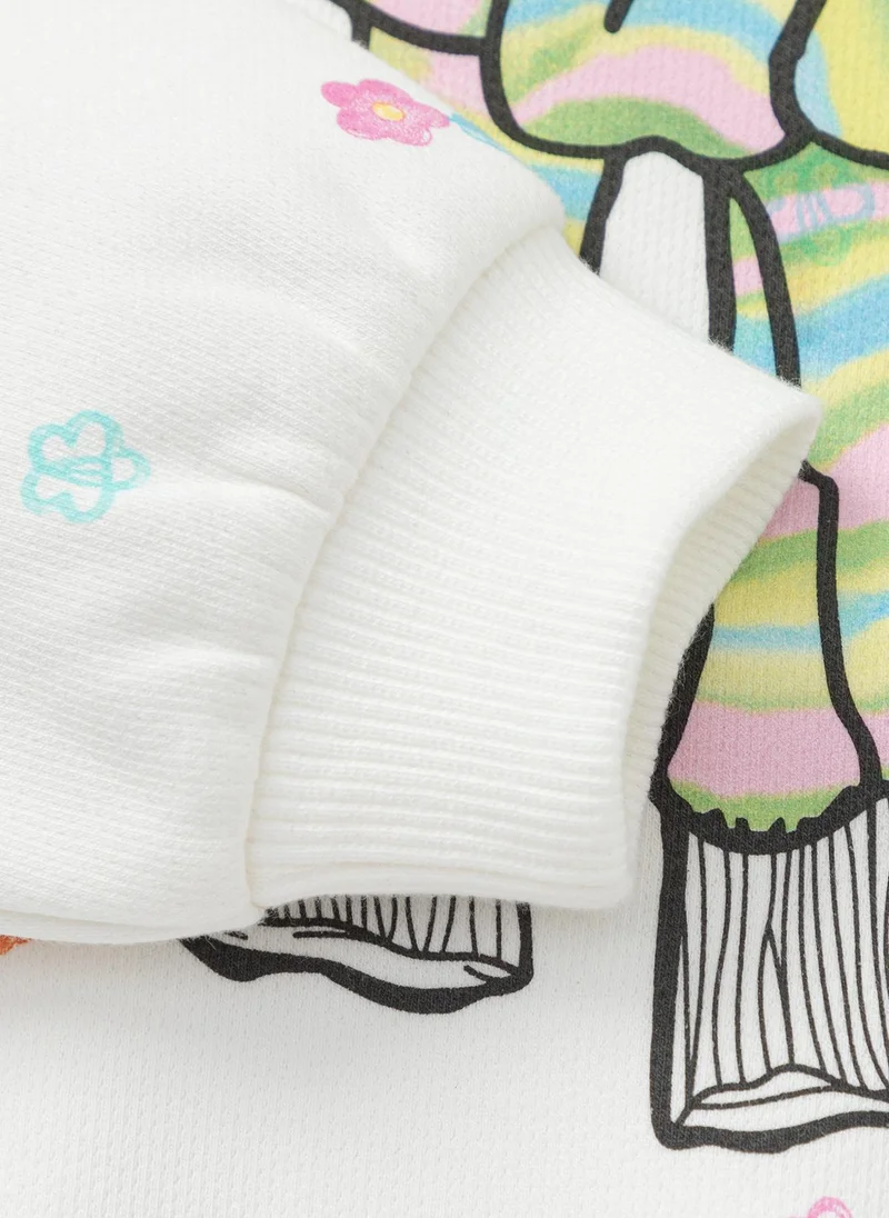 Balabala White Toddler Girls Round neck sweatshirt for Women | Best Price UAE